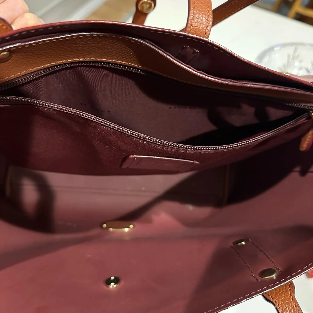 Coach Brown Leather Tote and Wallet Set - Picture 7 of 8